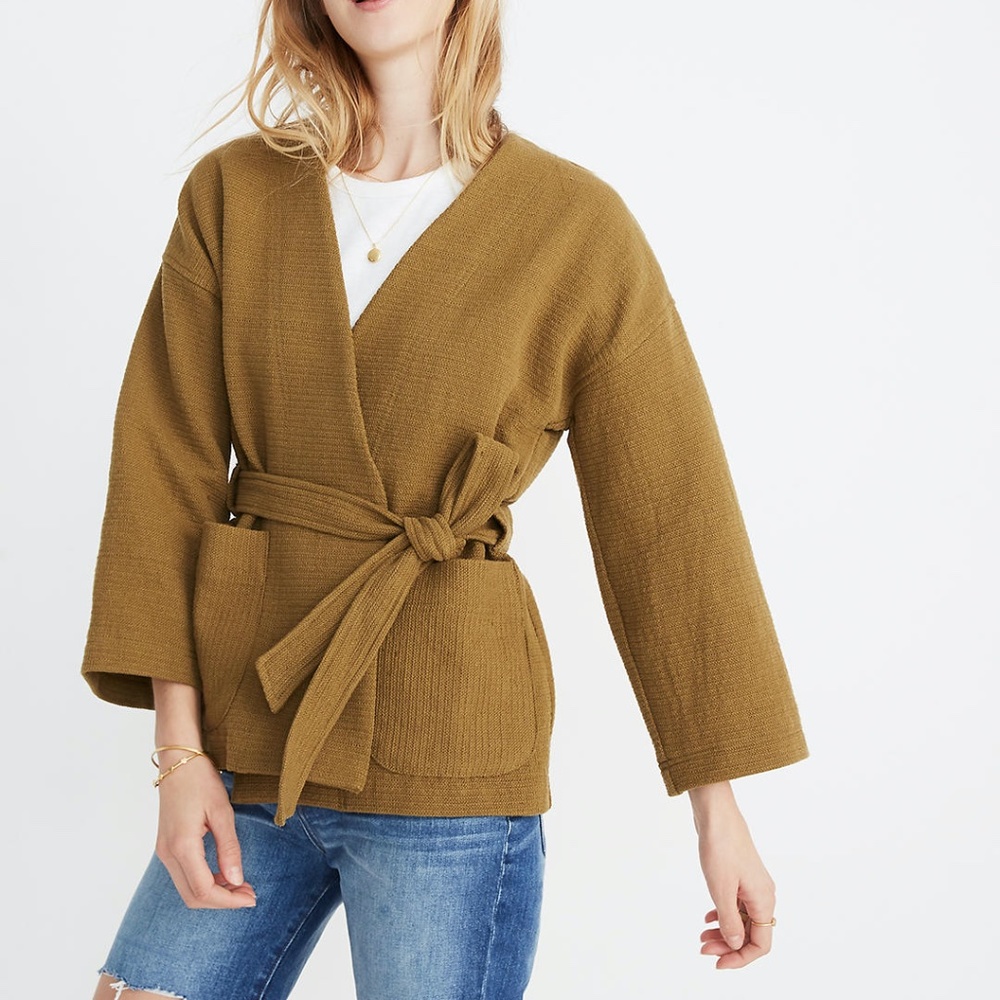 Madewell Texture & Thread Wrap Jacket